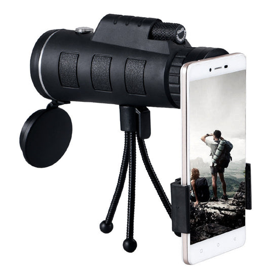 Monocular Telescope Zoom With Compass Phone Clip Tripod