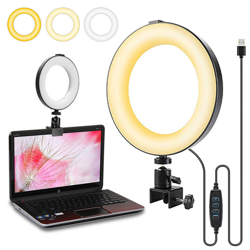 Desktop Clip 6 Inch Ring Light