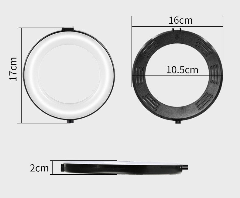 Desktop Clip 6 Inch Ring Light