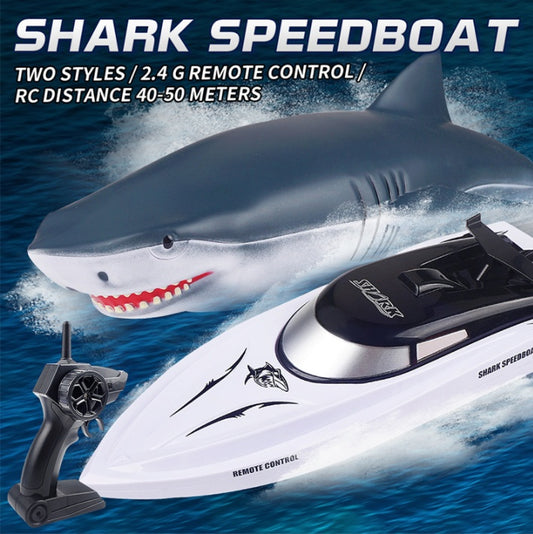 Remote Control Shark Boat Waterproof Swimming Pool Simulation Model Toy