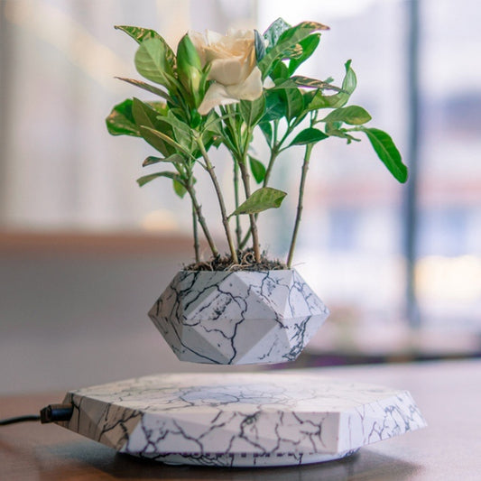 Levitating Floating Magnetic Plant Pot Marble Color Planter