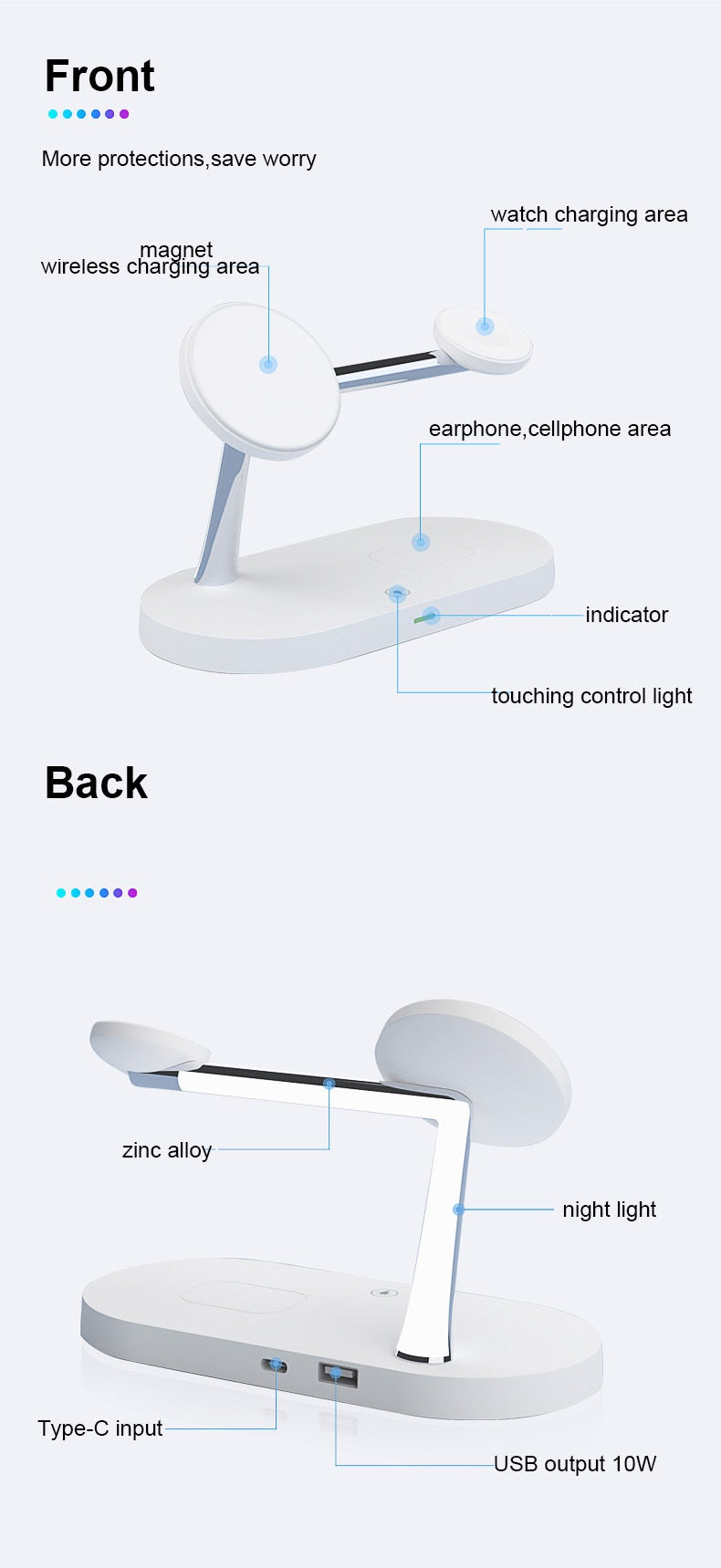 5-in-1 Magnetic Wireless Charging Station