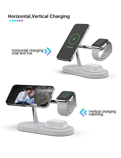 5-in-1 Magnetic Wireless Charging Station