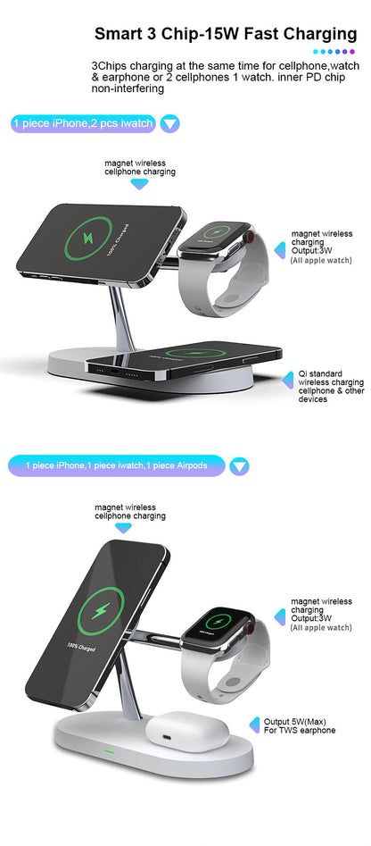 5-in-1 Magnetic Wireless Charging Station