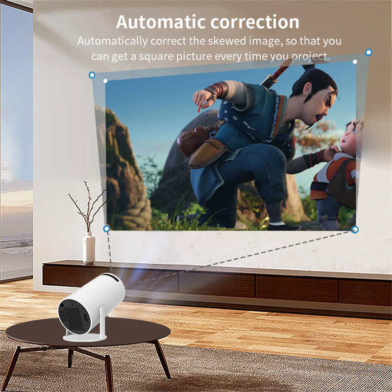 Portable Projector Small Projector For Home Use 180 Degrees Projection Angle