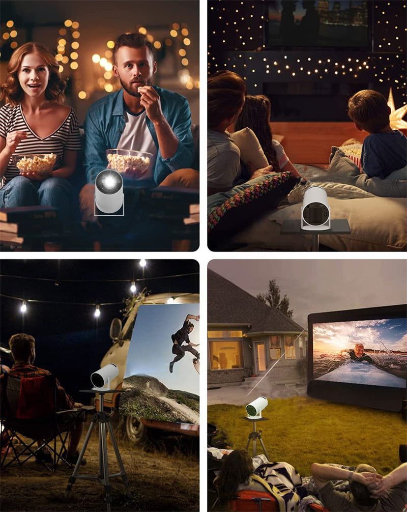 Portable Projector Small Projector For Home Use 180 Degrees Projection Angle