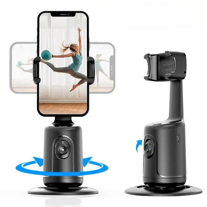 360 Auto Face Tracking Gimbal AI Phone Holder For Smartphone Video Vlog Live Calls