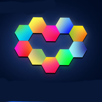 Color-changing Gaming Smart Quantum Light Induction Honeycomb Bedroom Wall Lamp