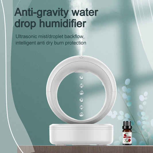 Anti-gravity Air Humidifier Mute Countercurrent Levitating Water Drops Fogger