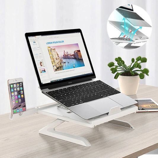 Multifunctional Laptop Tablet Stand Folding Aluminum Alloy Base