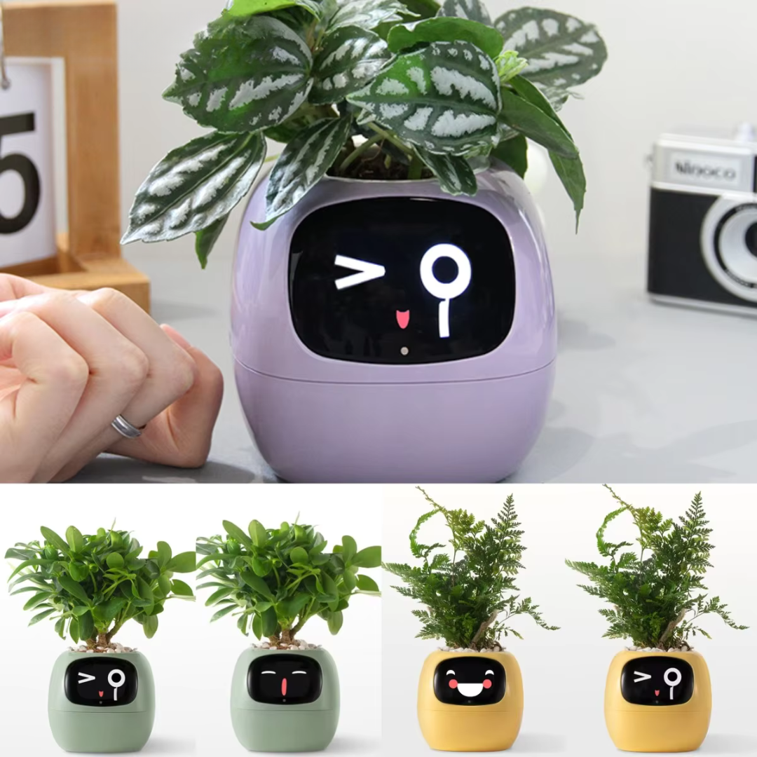 Smart Planter With Over 49 Rich Expressions 7 Smart Sensors And AI Chip