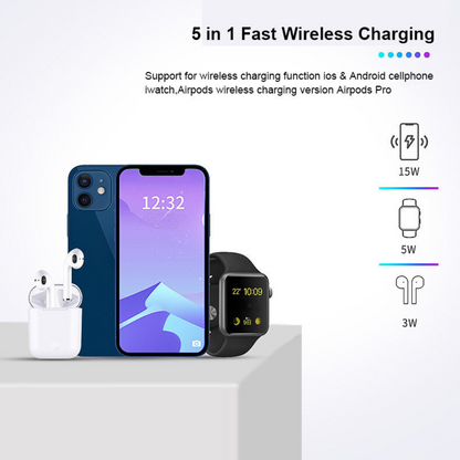 5-in-1 Magnetic Wireless Charging Station