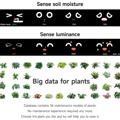 Smart Planter With Over 49 Rich Expressions 7 Smart Sensors And AI Chip