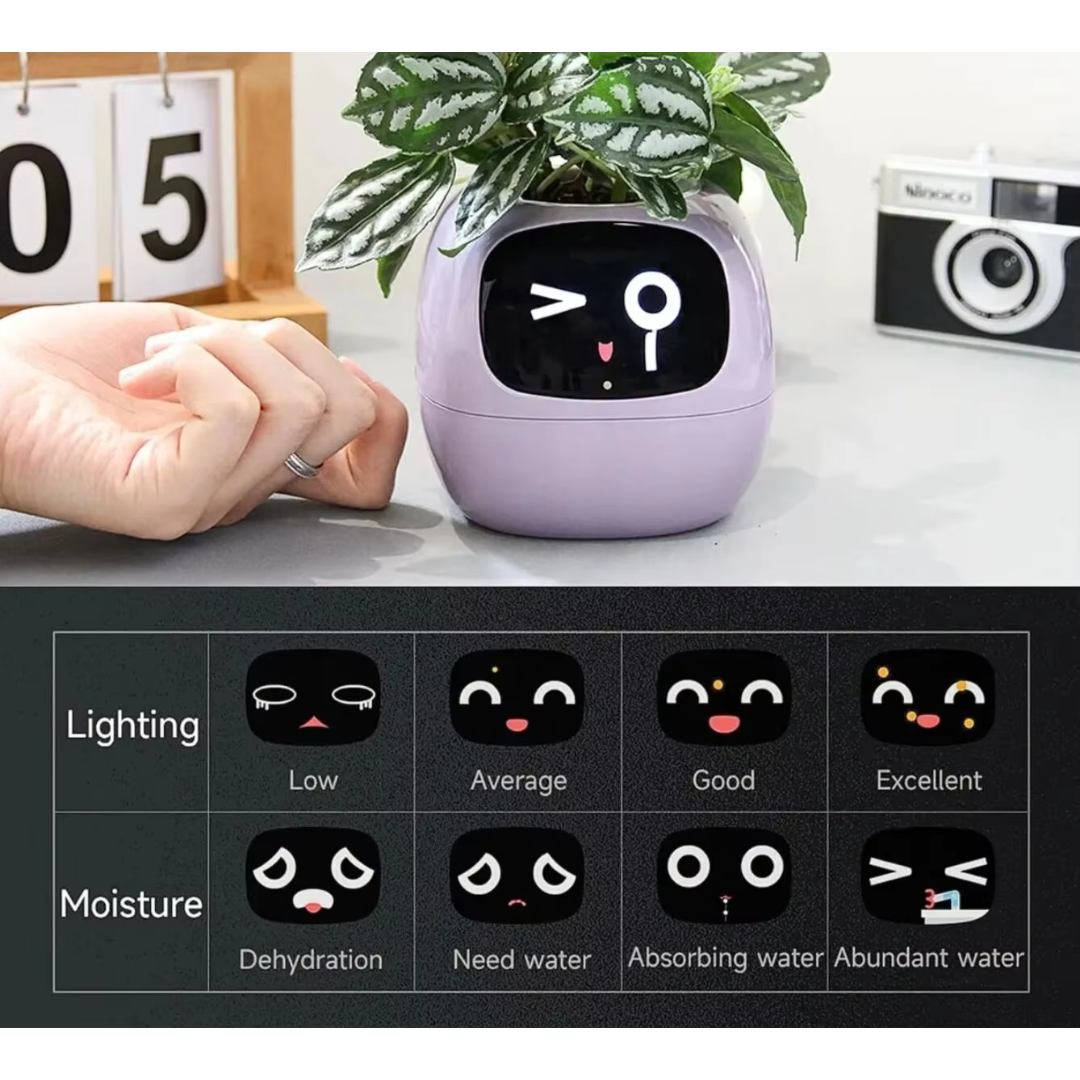 Smart Planter With Over 49 Rich Expressions 7 Smart Sensors And AI Chip