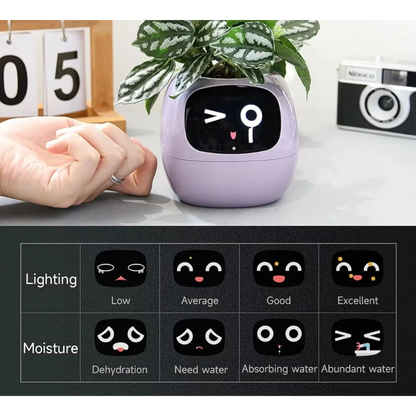 Smart Planter With Over 49 Rich Expressions 7 Smart Sensors And AI Chip