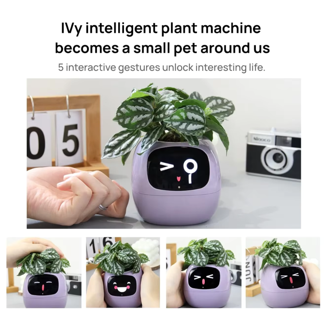 Smart Planter With Over 49 Rich Expressions 7 Smart Sensors And AI Chip