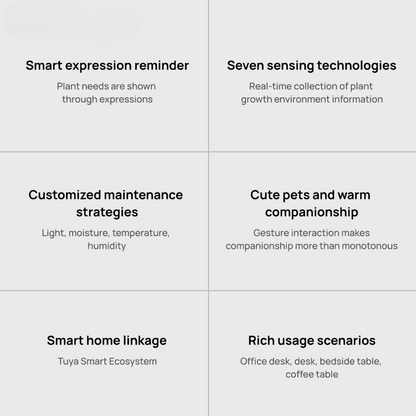 Smart Planter With Over 49 Rich Expressions 7 Smart Sensors And AI Chip